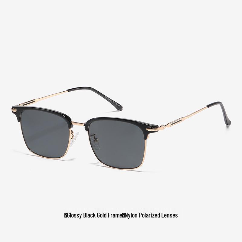 2026 Men s Anti-Glare Nylon Polarized Sunglasses for Business & Driving - UV Protection