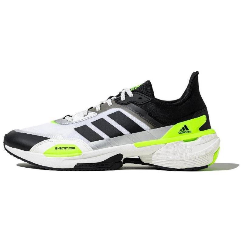 

Adidas MTS Abrasion Resistant Low Top Running Shoes Unisex Black White Green Sneakers JH5788 40⅔