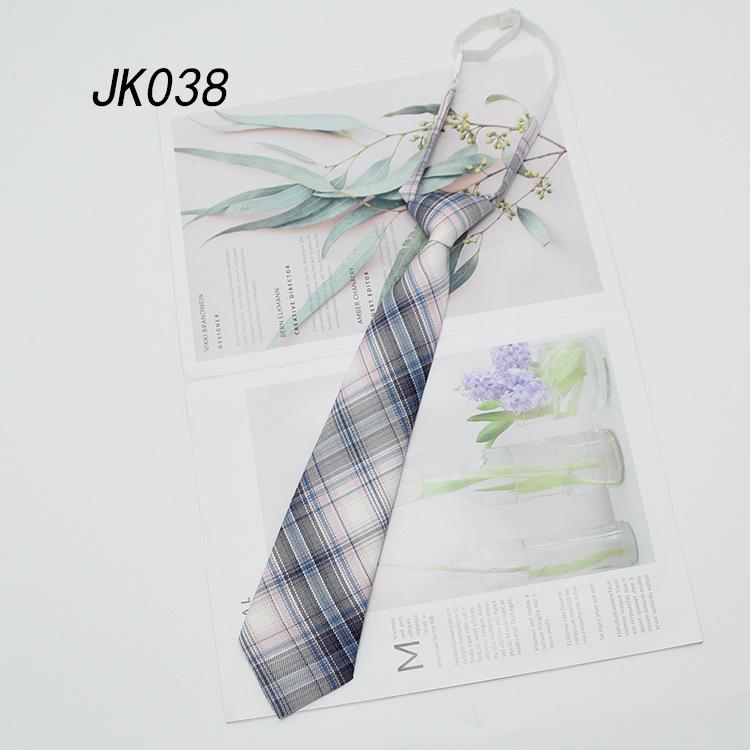 Japanese College-Style Uniform with Easy Plaid Tie