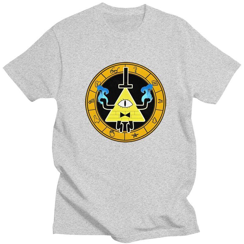 Niestandardowe Koszulki Męskie Always Gravity Falls Bawełniane Koszulki Pre-shrunk Koszulka z Kreskówki Krótki Rękaw Modna Koszulka Odzież