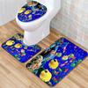 Animal Toilet Floor Mat Three-Piece Bathroom 3-Piece Carpet Doormat