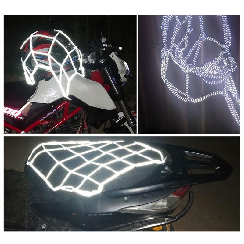 Motorbike Luggage Net Accessory Hook Mesh Cargo Net Bungee Helmet Organizers