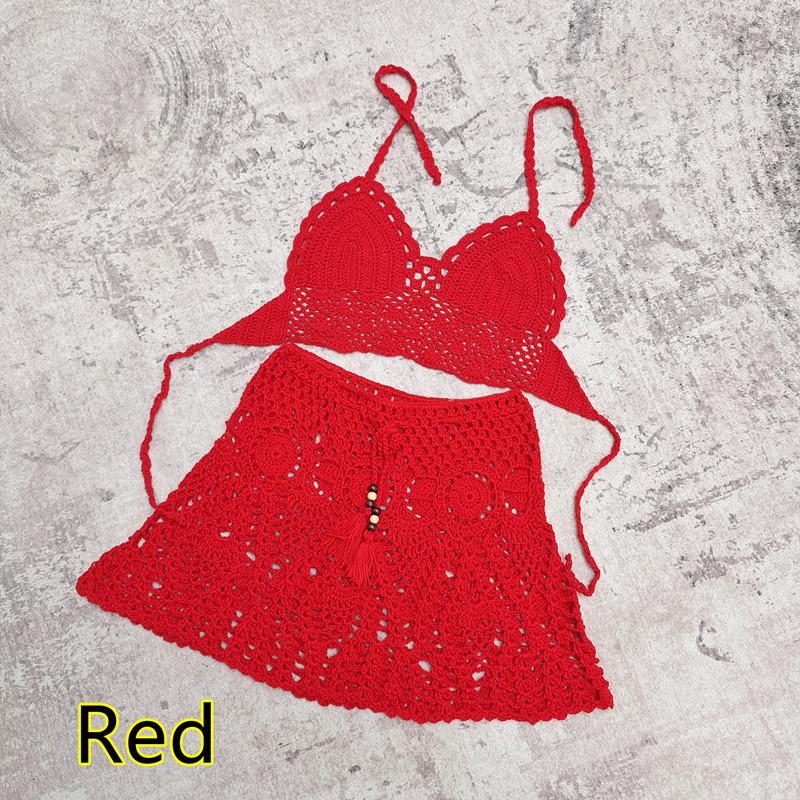 Handmade Crochet Bikini and Beach Dress Set (2/3-piece)