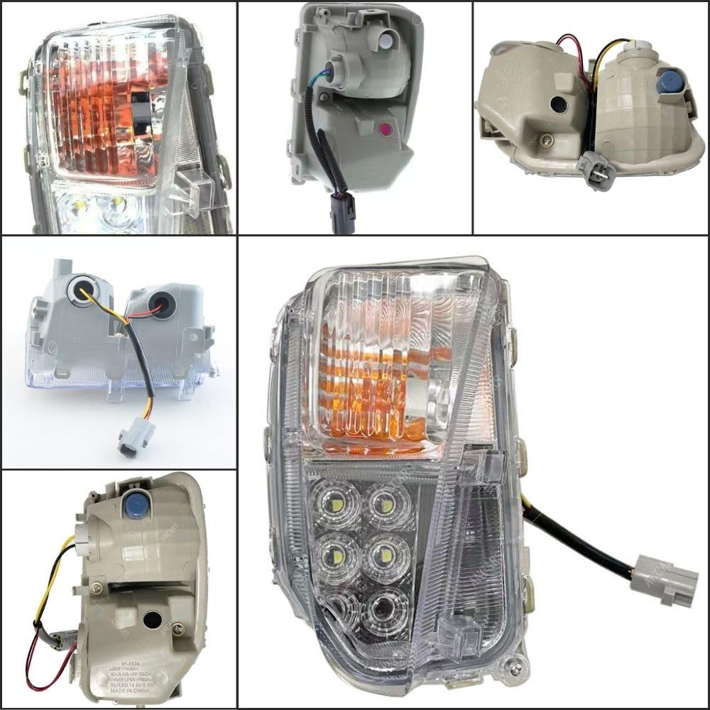Set Semnalizare Față LED și DRL one+lifestyle pentru Toyota Prius Seria 30 Facelift (ZVW30/ZVW35, Stil SUA)