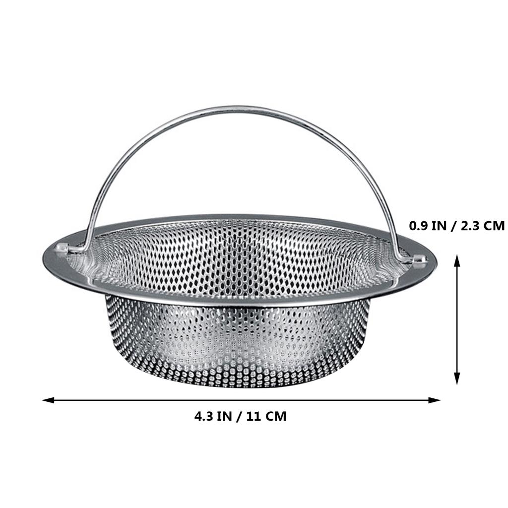 Durable Stainless Steel Sink Strainer Easy Install Remove Effective Food Filter Smooth Water Flow Practical Use