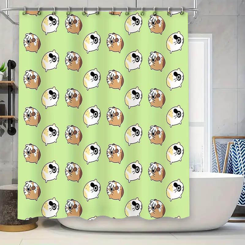 

Bathroom Shower Curtain Set Waterproof Farmhouse Animals Pattern Decor Vintage Rustic Farm Animal Shower Curtain Liner W60H190(CM)-1 Pcs
