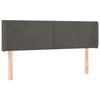 VidaXL Headboard with Ears Dark Grey 147x16x78-88 Cm Velvet3118537