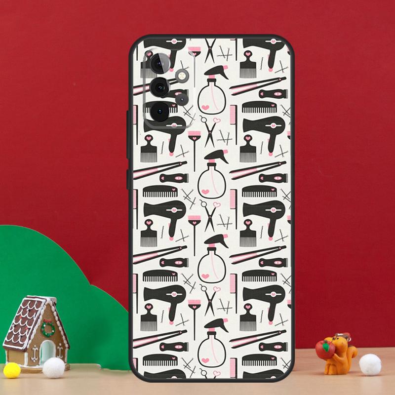 Hair Stylist Hairdresser Case For Samsung Galaxy A54 A06 A16 A26 A36 A56 A53 A32 A52 A33 A13 A55 A35 A15 A14 A34 A17