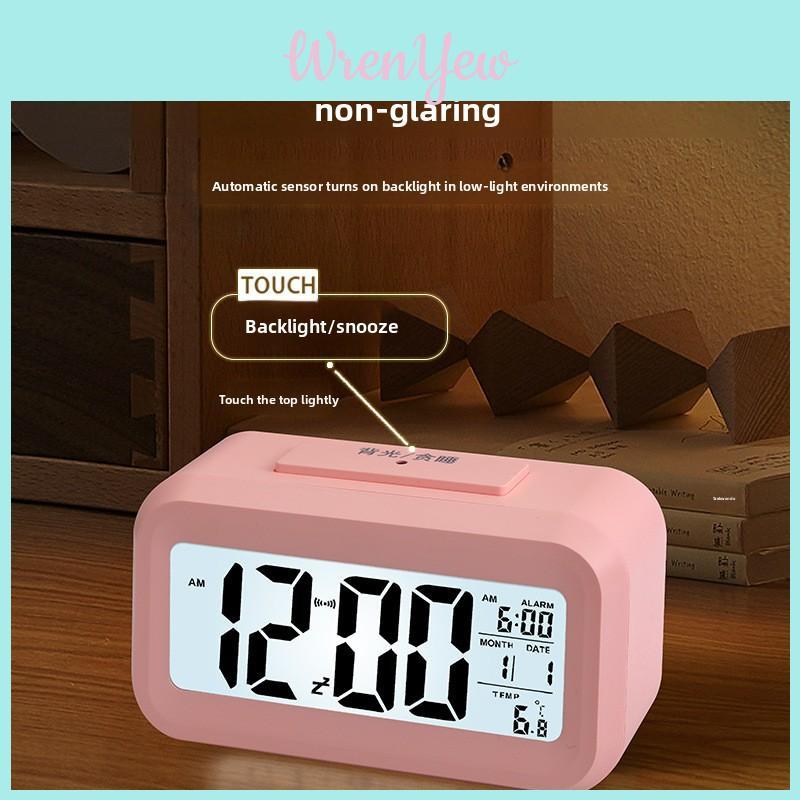 Digital Student Alarm Clock With Night Light Calendar And Temperature Display For Kids And Teens