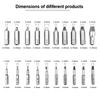 22Pcs Broken Head Screw Extractor Set Broken Bolt Extractor  Stripped Screw Removal