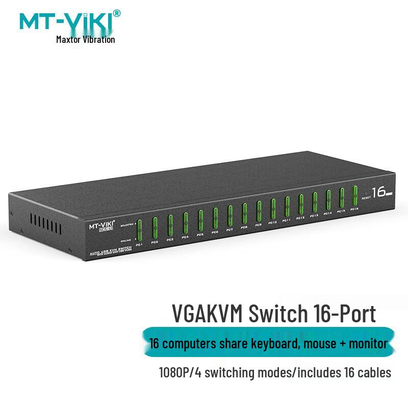 MT-viki 16-Port VGA KVM Switch