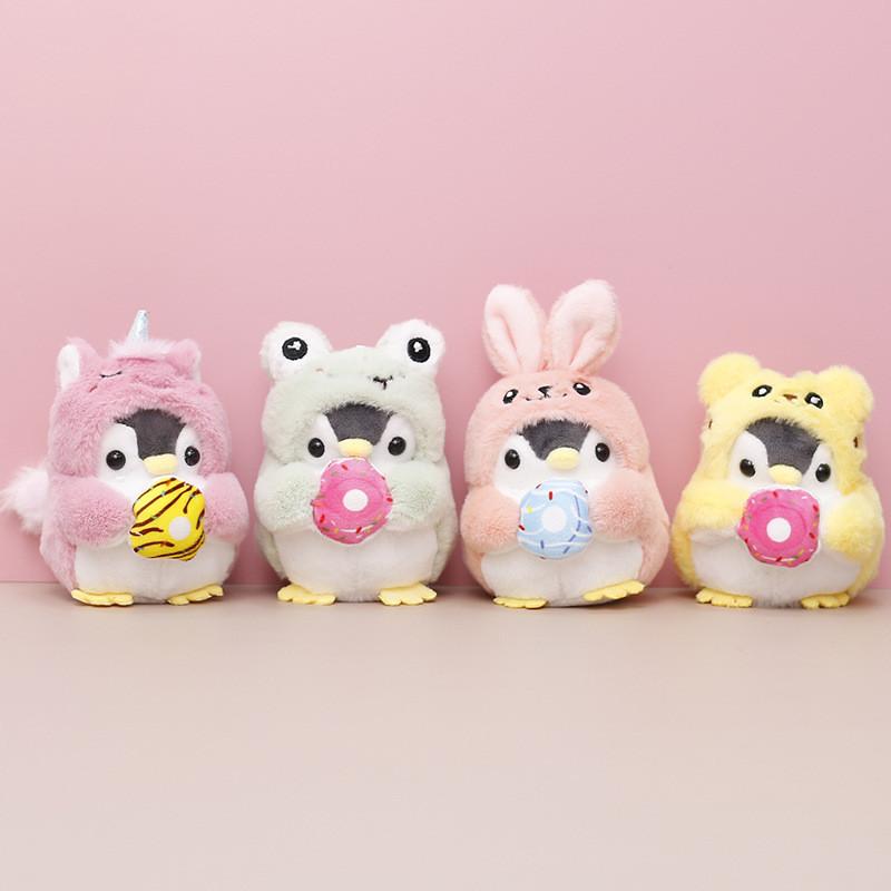 Pikachu Into Transforms A Penguin Keychain Cartoon Girl Backpack Doll Hanging