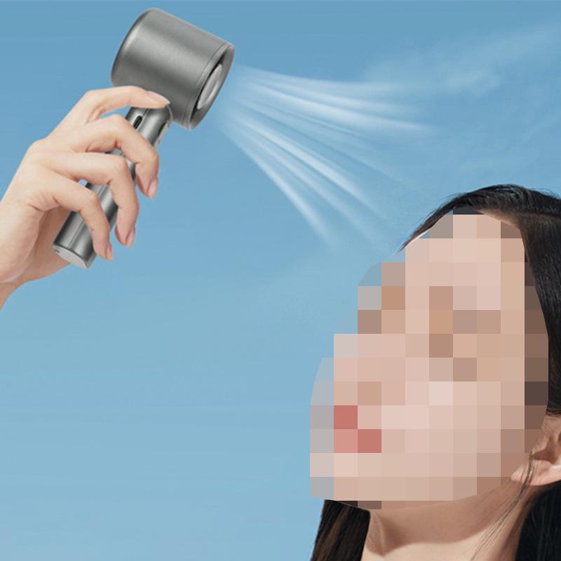 Portable Leafless Handheld USB Fan: Silent, High-Wind Mini Air Conditioner