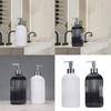 500ml Refillable Soap Dispenser Bamboos Pump Striped Bathroom Organizers Shampoo Conditioner Lotion & Body Wash