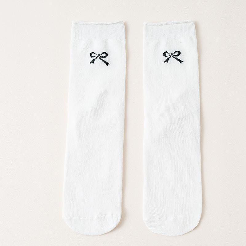 10 Pairs of Female Autumn Lovely Bow Month In The Tube Pile Socks