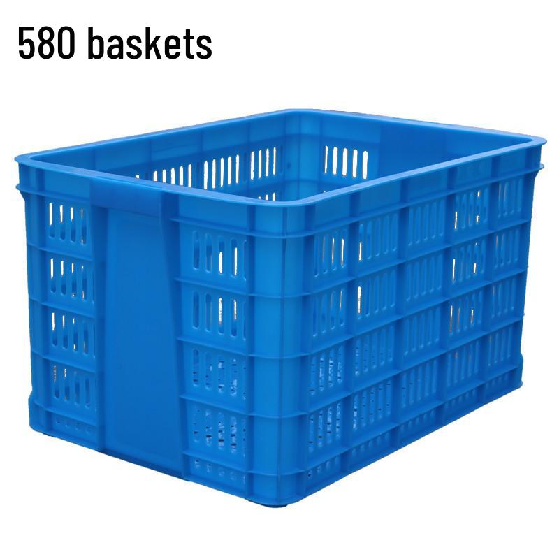 Large Industrial Rectangular Plastic Storage Crate Basket