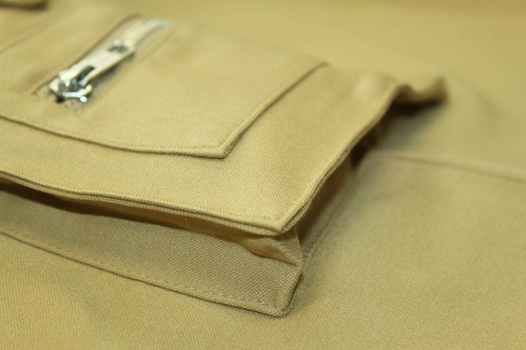 Del Sol Golf 7555 BE 3L Stretch Cargo Skirt with Back Pockets Plus Size (Longer Length) Beige, 3L, Women's