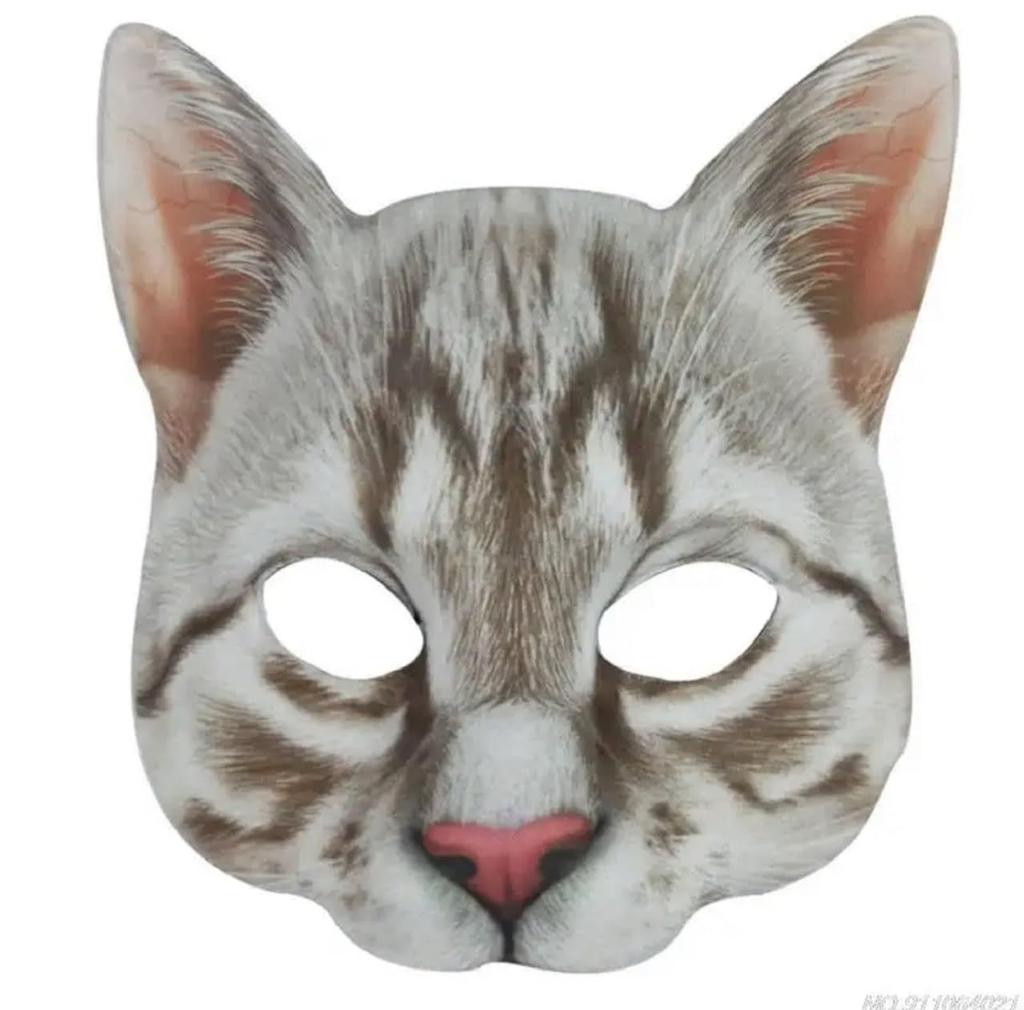 Cat Half Cat Cosplay YouTube Costume Animal Unisex Mask, Mask, Headgear, Filming, Mask, Mask, Funny, Party, (6)