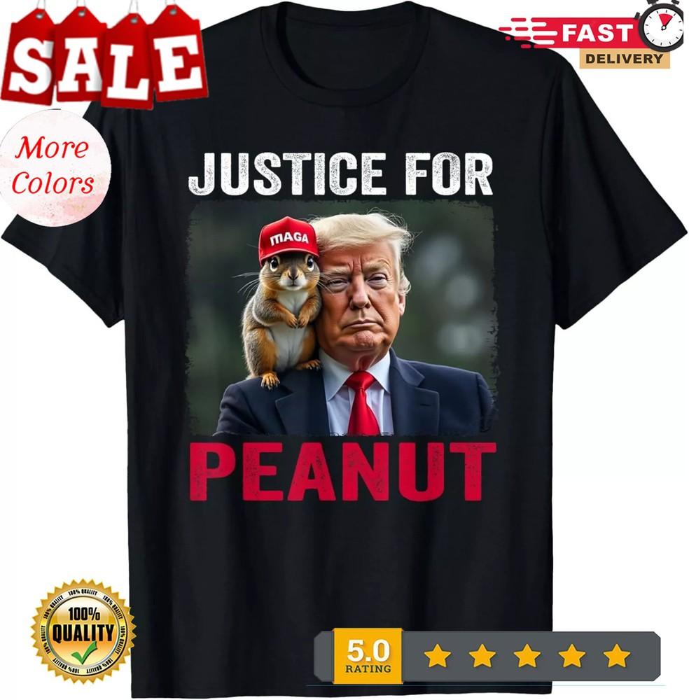 2025/Justice for Peanut The Squirrel - Wanted T-Shirt S-5XL Unisex T-Shirt XXL