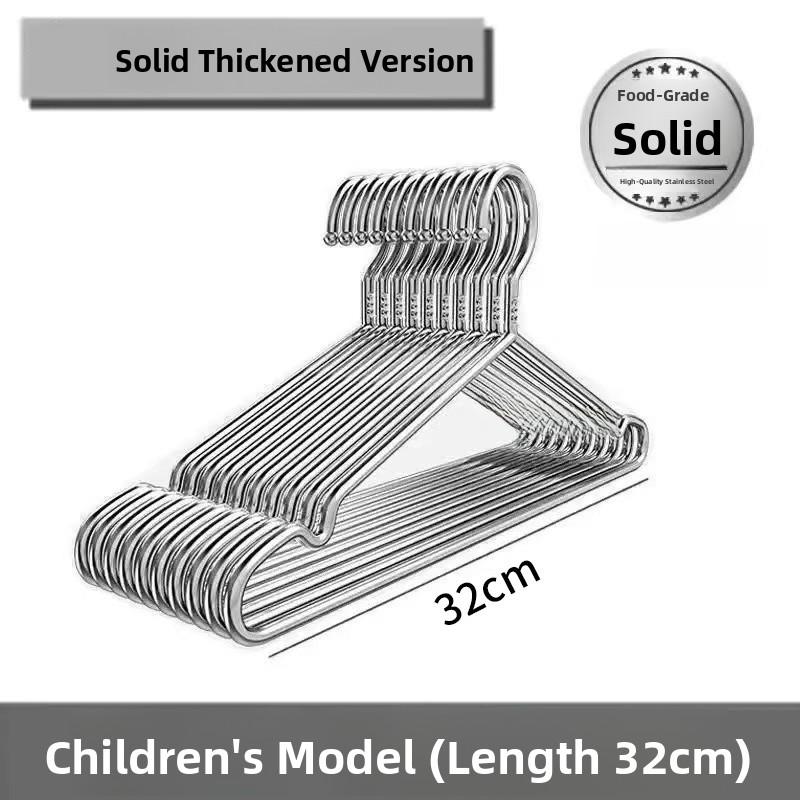 Stainl Steel 304 Clothes Hanger Thi  Anti-Slip Clothes Drng Ra Non-Slip Clothesline Hook for Adults Wardrobe 10