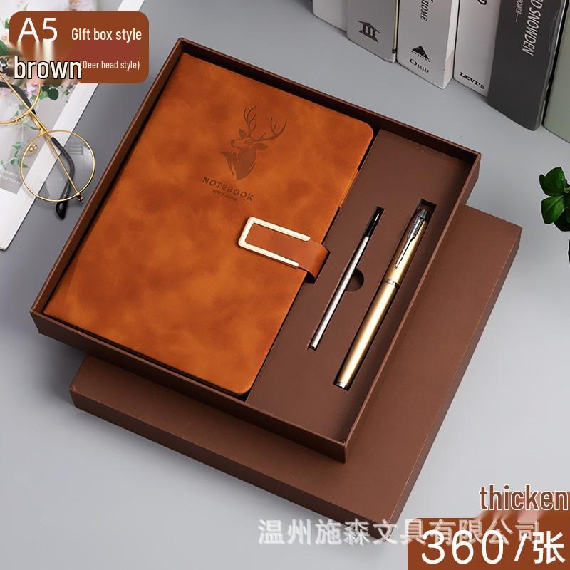 

Набор блокнотов A5 с застежкой: Блокнот с индивидуальной толщиной и подарочной коробкой для офисных встреч