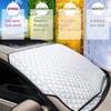 Car Cover Windshield Waterproof Sun Shade UV Protector All-seasons Universal Car Cover for Auto SUV Protects from UV Rays Snow/Ice Dust