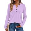 Camicie da donna a maniche lunghe a tinta unita Eleganti top casual Camicie alla moda Top