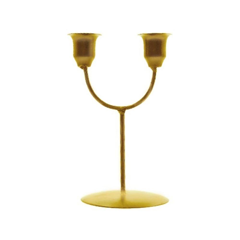 Sypialnia Ładny Prosty 2-ramienny Świecznik Dekoracja Stołu na Przyjęcie Weselne