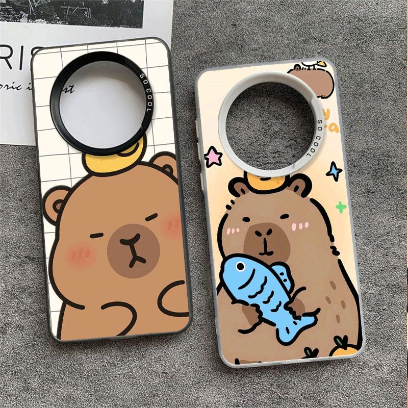 Funny Capybara Cartoon Cute Soft Phone Case for Xiaomi Redmi Note 13 14 15 Pro Plus 12S 12 11S 11 11T 10S 10 Shockproof Cover Ba