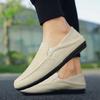 New Men Shoes Hemp Breathable Men Casual Shoes Driving  Men Soft Comfortable Loafers Brand Fashion Half Slippers Flats2025
