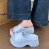 Elegant Platform Wedge Heel Sandals Women Summer Soft Lightweight EVA Beach Slippers Woman's Thick Bottom Slippers