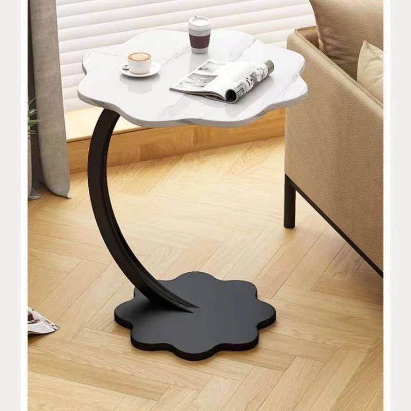 Moderner Nachttisch, Nachttisch, Wohnzimmer Sofa, Beistelltisch, Kleiner Tisch, Couchtisch, Schlafzimmer Einfaches Regal, Steinplatte
