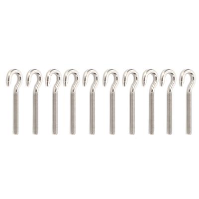 10Pcs Auge Schraube 304 Edelstahl Offene Bolzen Haken Öse Gewinde Schrauben Hardware