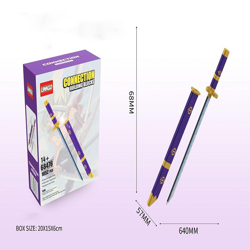 One Piece Zoro Shusui Sandai Kitetsu Building Block Toy Figure Toys Educational