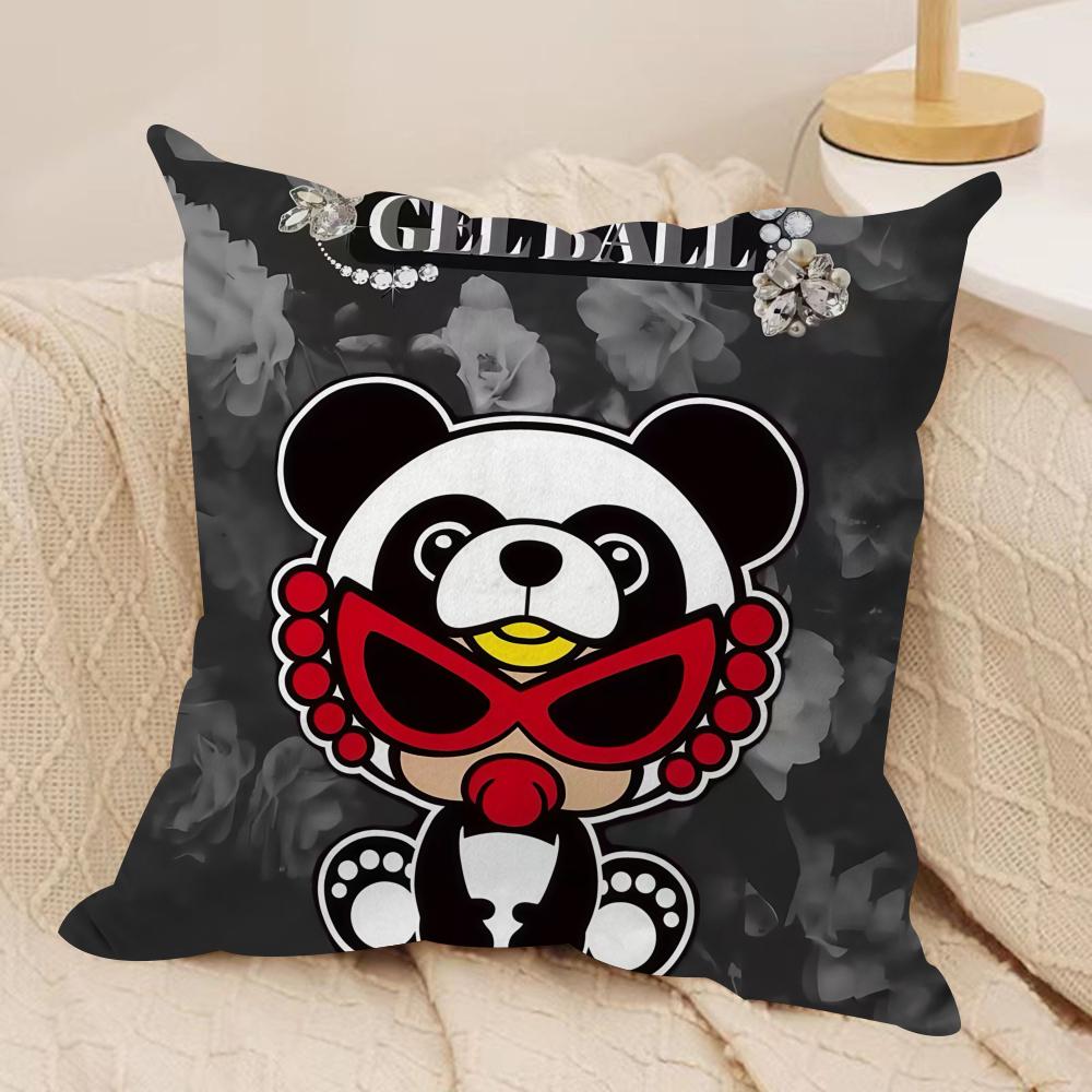 Anime H_Hysterics M_Mini Cushion Cover Silky Short Plush Double-Sided Printed Pillow Case For Sofa All Seasons Home Decor Gift