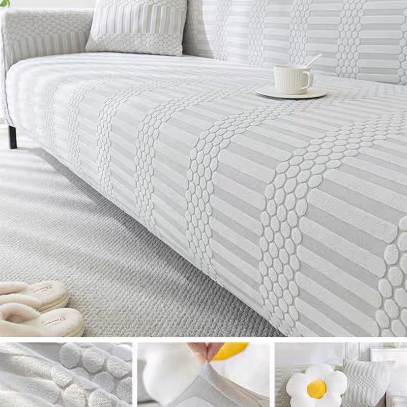 Grube nordyckie żakardowe pokrowce na sofę do salonu regulowane elastyczne pokrowce na sofy pokrowce na sofy na fotele antypoślizgowe pokrowce na kanapę