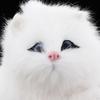 Adorable Plush Cat Figurine for Home Decor and Desk Display