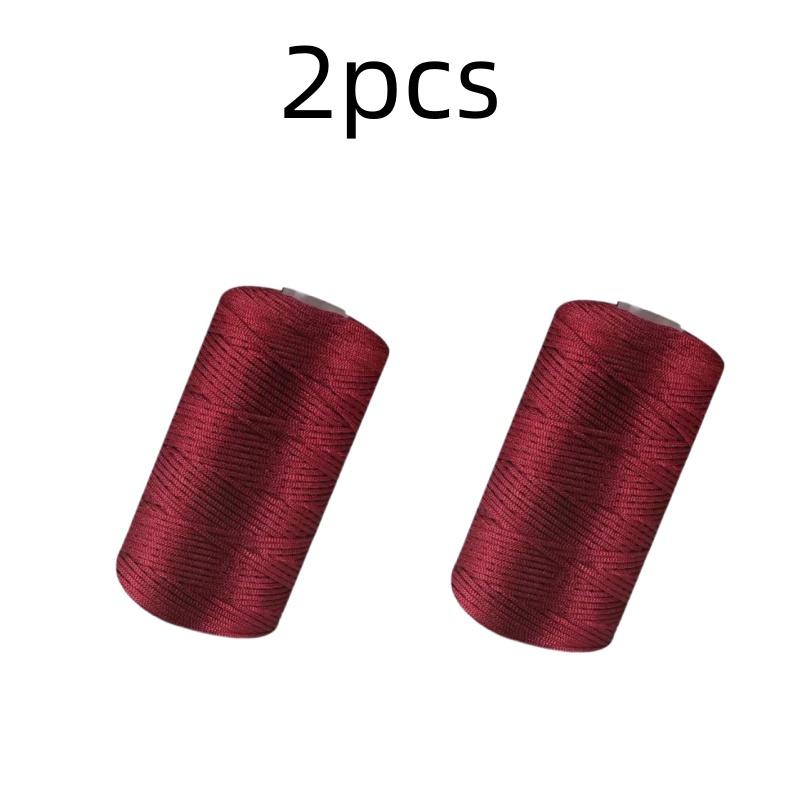 New Summer Crochet Yarn 1.5mm Thin Ice Cotton Thread for Hand Knitting Bag Hat Shoes 100g Hollow Line Colorful Nylon Cord