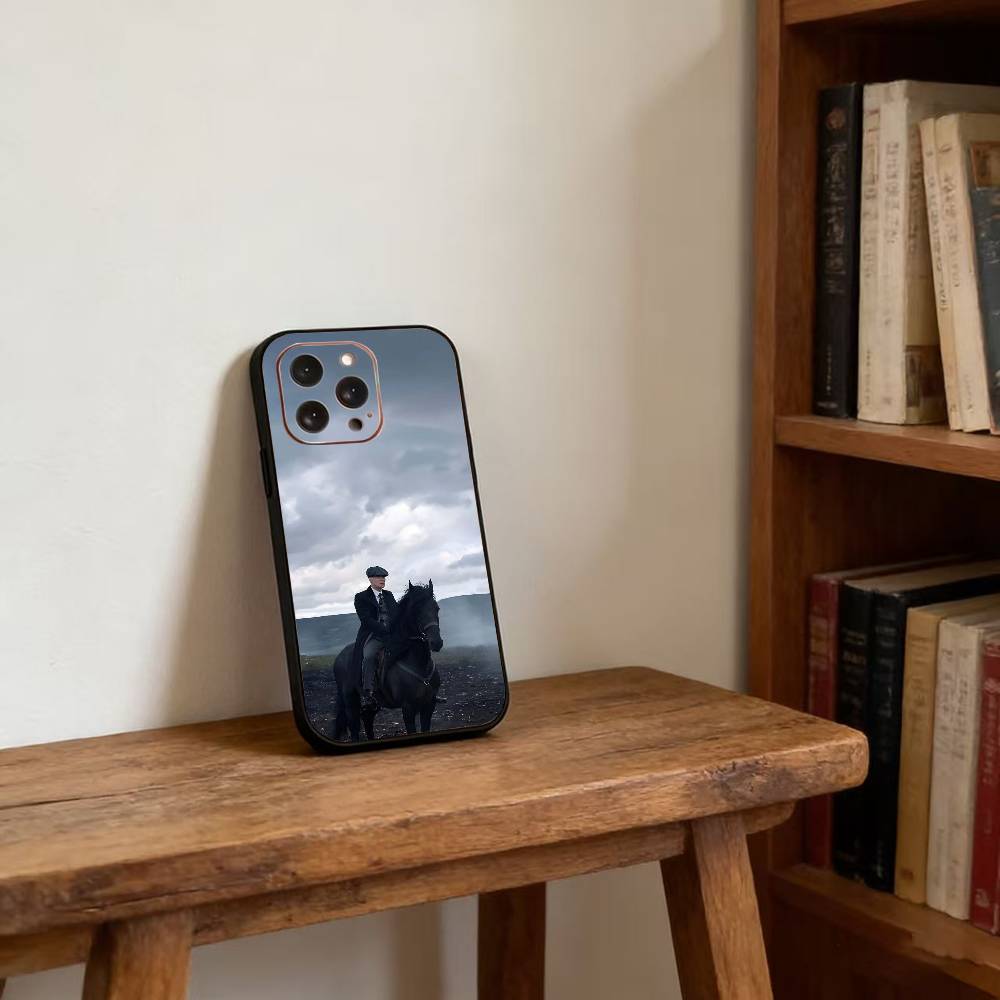 Film P-Peaky B-Blinders Handyhülle Für iPhone 17, 16,15,14,13,12,11 Plus,Pro Max, Andere Weiche Schwarze Hülle