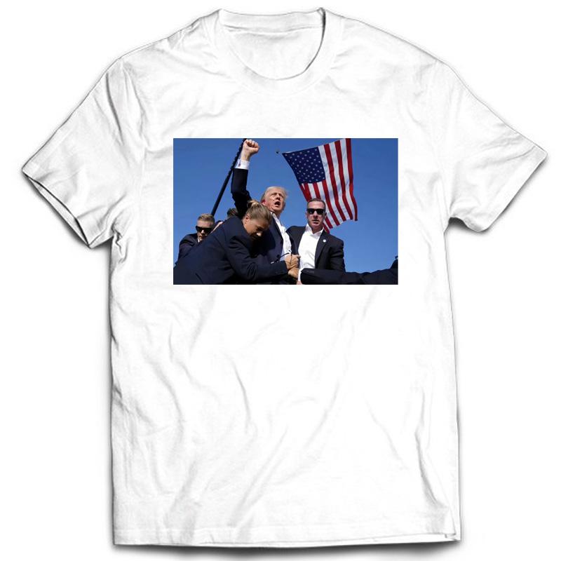 USA-val Donald Trump T-shirt Herrar Damer Sommar Bomull Rundhals Kortärmad Toppar Unisex Streetwear T-shirts Skjortor