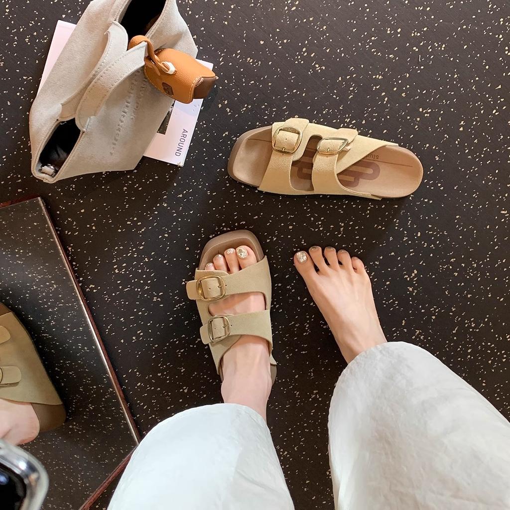 All-inclusive Two-wear Inner Height-increasing Small Potato Lazy Birkenstocks Winter Velvet and Thicker 2025 New Birkenstocks Cotton Shoes