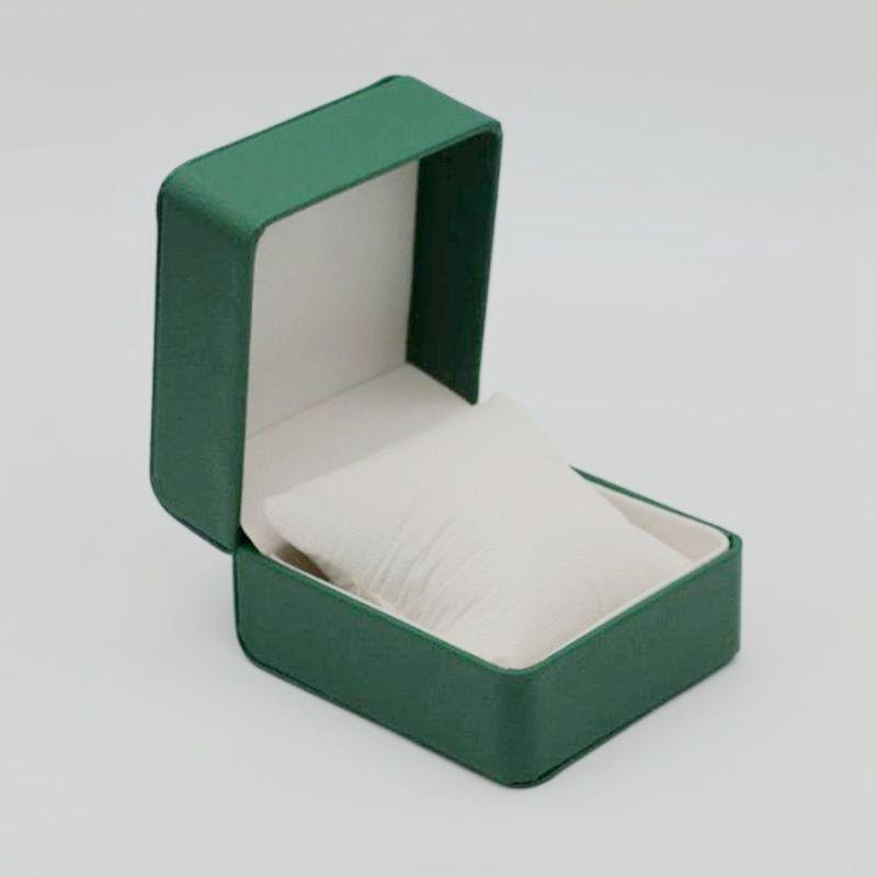 Rounded Corner PU Leather Single Watch Storage Box with Threaded Flip Cover