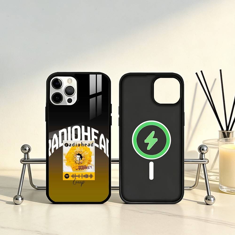 Classic R-Radiohead Rap Band Phone Case For iPhone17,16,15,14,13,12,11 Plus,Pro Max Magnetic For Magsafe Wireless Charging