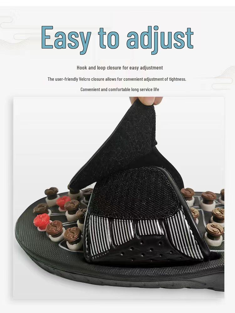 Acupressure Pebble Foot Massage Slippers for Men & Women, Non-Slip Indoor Shoes, Summer Use