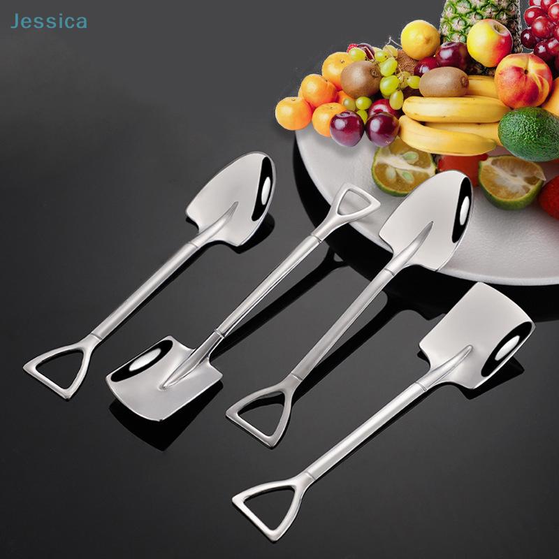 Stainless Steel Shovel-shaped Spoon,Watermelon Spoon,Coffee Stirring Spoon,Dessert Ice Cream Spoon Cutlery Set
