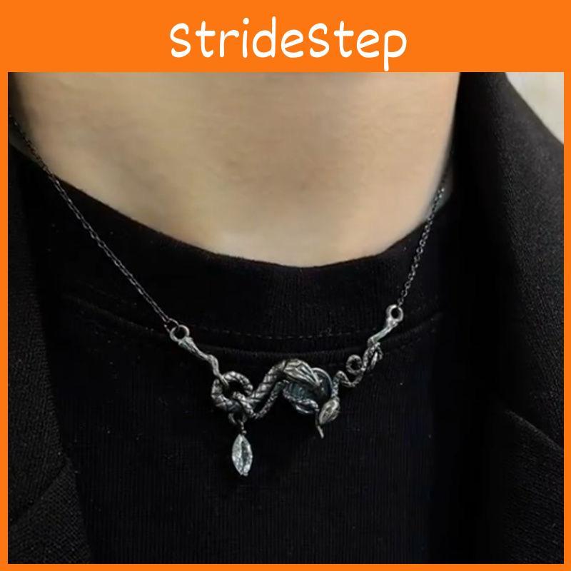 Dual Stunning Retro Snake Beaded Necklace Fashionable Statement Piece For Wear Unisex