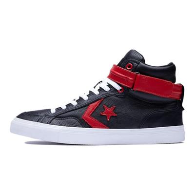 Pro Blaze Plus Non-slip and Wear-resistant Mid-top Skate Shoes Unisex Black and Red