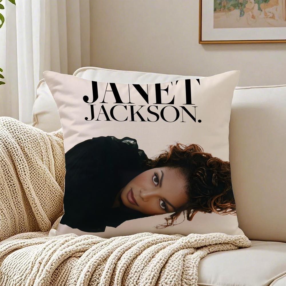Cute JJanetS JJacksonS Cushion Cover Pillowcase Antidustmite living Room Sofa Decor Cushion Room