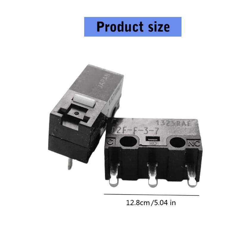 D2F-F-3-7 0.74N Mouse Microswitch 20 Million Clicks Tactiled Switches for Computer Enhances Responsiveness Designs 2PCS