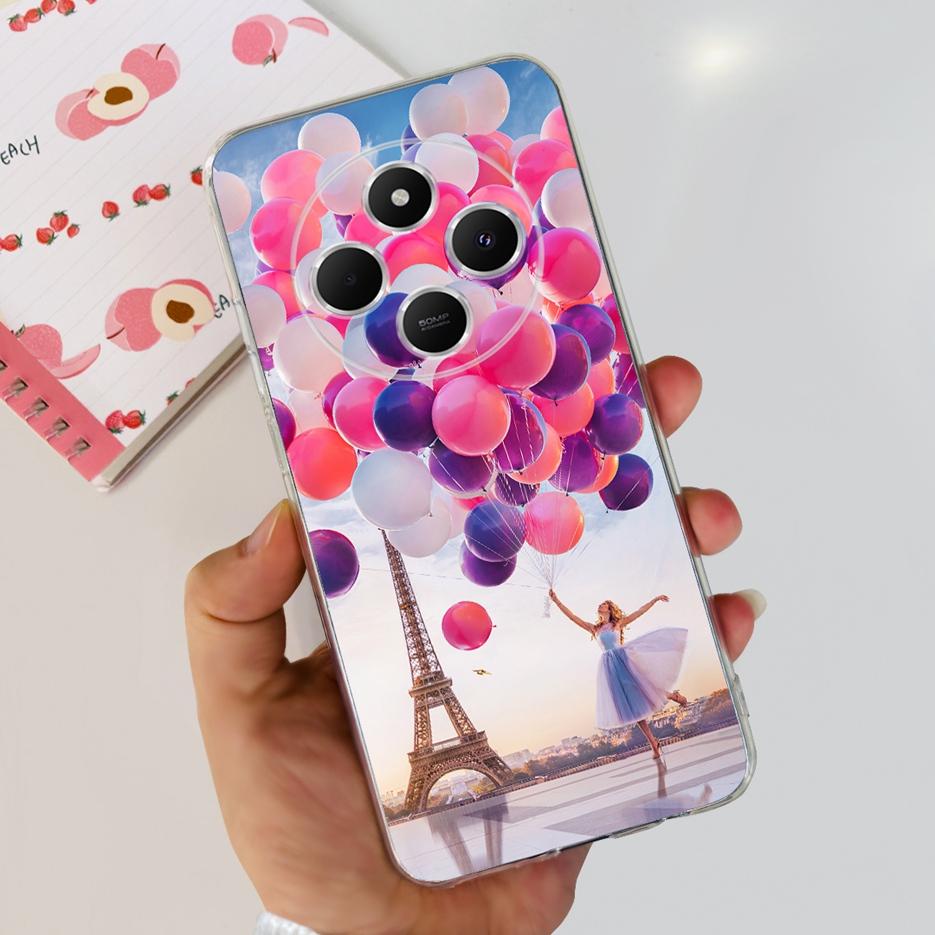 For Xiaomi Poco C75 Case Cute Cat Butterfly Painted Cover Soft Silicone Phone Case For Xiaomi Poco C75 C 75 PocoC75 Fundas Coque